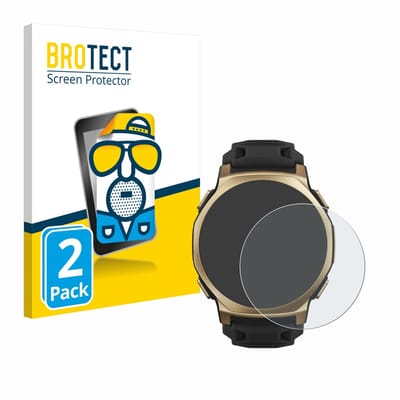 BROTECT - Screenprotector voor Huami Amazfit T-Rex 3 Pro (44 mm) - Folie Beschermfolie matte 2 Stuks