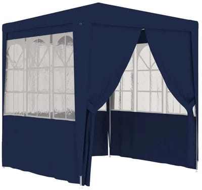 Paviljoen – Tuinpaviljoen – Partytent – Buitentent – Tuinent – Overkapping – Waterdicht – Robuust Stalen Frame - 2.5 x 2.5 m - Blauw