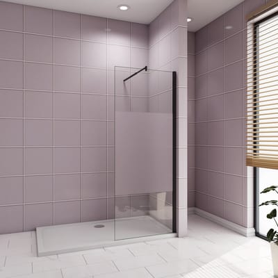 Inloopdouche 90x200cm，10mm NANO EasyClean veiligheidsglas，70-120cm Stabilisatiestang