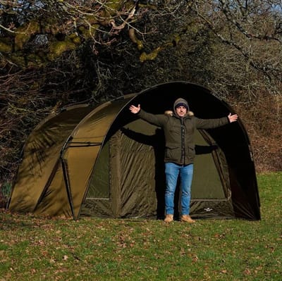 NGT XL Profiler Domed Super Sized 2 Man Bivvy With Hood - 13kg - 5000mm waterdicht