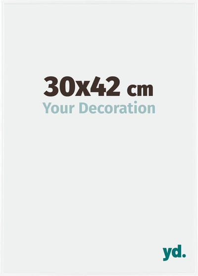 Your Decoration - Fotolijst 30x42 cm - Kunststof - Wit Hoogglans - Evry