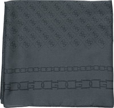 GUESS Sjaal Kefiah Scarf Coal Logo Antraciet