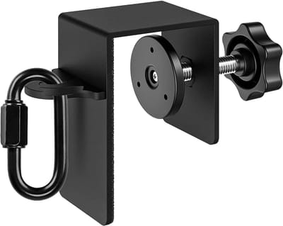 Deuranker Bevestiging - Trainingsanker Deur - Thuis Fitness - Verstelbare Klem - 10 cm Lengte - Zwart