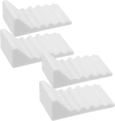 Afvalbak Wandbeschermers - Antislip Pads - Muren Beschermen - Zelfklevend Siliconen - 4 Stuks - Wit