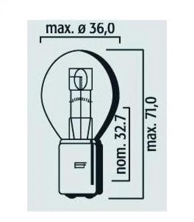 Ampoule Flosser pour Scooter Peugeot 50 Ludix Trend 10P 2004 à 2007 Neuf