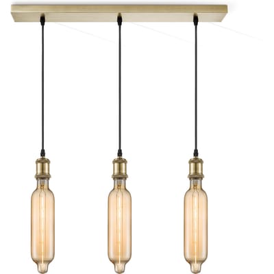 Home sweet home hanglamp Vintage brons 3L Beam Tube - amber