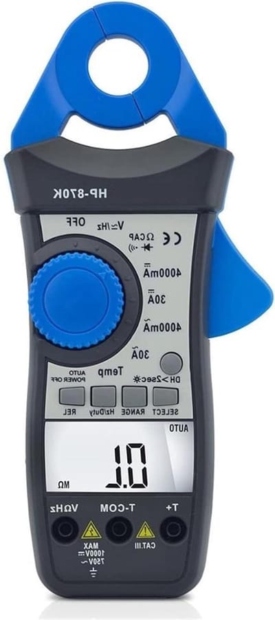 Digitale Multimeter - Stroomtang Tester - Elektrisch Meten - Automatische Bereik - 21mm Kaak - Grijs
