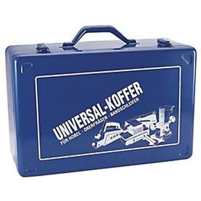 Koffer voor gereedschapswerktuig, schuimrubber inleg, B 430 x D 280 x H 185 mm, plaatstaal