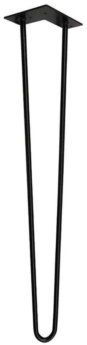 Stalen hairpin zwart hairpin ø 1,2 cm en hoogte 71 cm - Set van 4 stuks