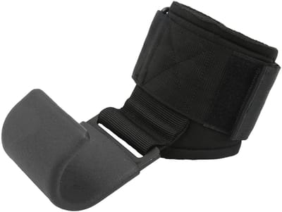 Allecto - Gewichtheffer haakriemen - Antislip rubberen polsbandage - Zwart - Krachttraining - Ideaal voor sportschool en bodybuilding