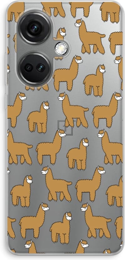 Case Company® - Hoesje geschikt voor OnePlus Nord CE 3 hoesje - Alpacas - Soft Cover Telefoonhoesje - Bescherming aan alle Kanten en Schermrand