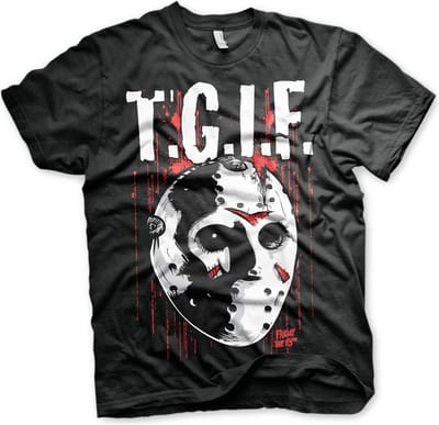 Friday The 13th Heren Tshirt -S- T.G.I.F. Zwart