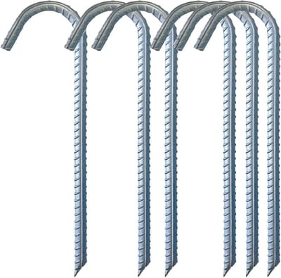 Grondanker grondankers verzinkt tentharingen tuin haringen trampoline haringen tuinpalen palen stakes tentharingen landschap nietjes schommel 6 stuks 30 cm
