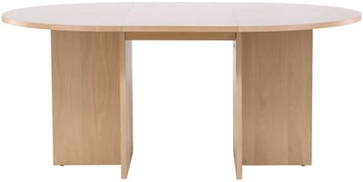 Strada eetkamertafel Ø120cm. Met uittrek whitewash.