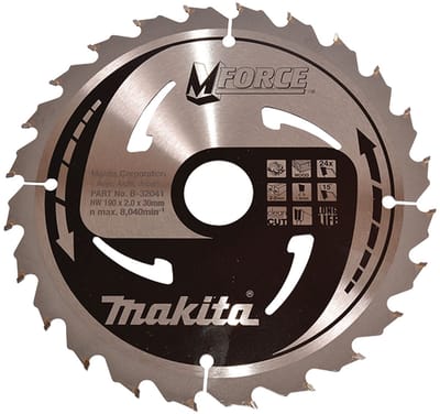 Makita M-FORCE B-32041 Cirkelzaagblad 190 x 30 x 1.2 mm Aantal tanden: 24 1 stuk(s)