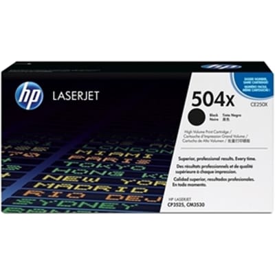 HP CE250X nr. 504X toner cartridge zwart hoge capaciteit (origineel)