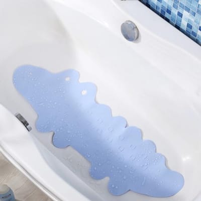 Antislip Bad Douchemat Extra Lang - Veilig en Duurzaam - TPR Badmat met Zuignappen (95x34,5 cm)