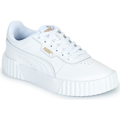 PUMA Carina 3.0 Jr Meisjes Sneakers - PUMA White-PUMA Gold