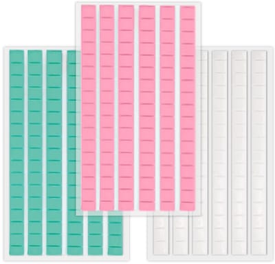 288 Stuks Poster Plakgum - Herbruikbare Montageplamuur voor Foto's - Muurvriendelijke Kleefpasta - Wit, Blauw, Roze
