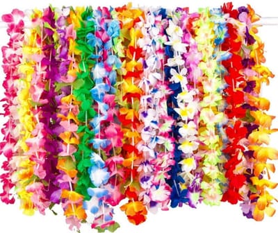 Hawaiiaanse Slingers - Bloemenkettingen Feest - Feestdecoratie Versieren - Herbruikbaar Zijdemateriaal - 36 Stuks 98cm - Multicolor