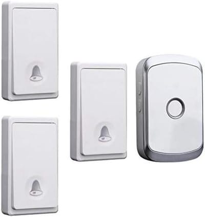 Draadloze Deurbel - Zelfaangedreven Kit - Bezoekers Ontvangen - Waterdicht IP44 Ontwerp - 200m Bereik - Zwart