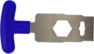 Afvoerplug Gereedschap - Spa Onderhoudstool - Zwembad Onderhoud - Roestvrij Staal - Compact Ontwerp - Zilverkleurig