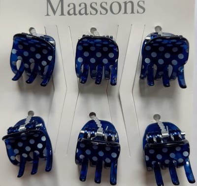 Le Sjalerie Klipjes Blauw Wit Klemmetjes Kappersklem  Stippen