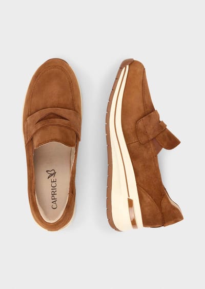 Schoenen van echt leer van wild - cognac - Gr. 36 van Goldner Fashion