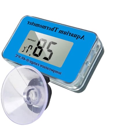 Aquarium Thermometer - Water Temperatuurmeter - Waterkwaliteit Bewaken - Draadloze Sonde - 0-49 Graden - Blauw