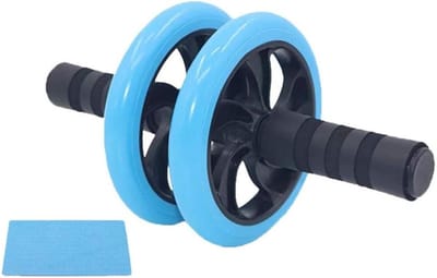 Abdominale trainer AB Roller Premium I Abdominale spiertrainer I AB Wielspiertrainer I Buiktrainer met kniebeschermer I Buikroller met comfortabele handgrepen