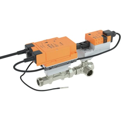 Belimo 3-Weg Sensor Gestuurde Elektrische PI-CCV Rp2xG2 1/2 Kvs25 24VAC/DC 90s BACnet/Modbus/MP-Bus 0-10/2-10V EV050R3+BAC