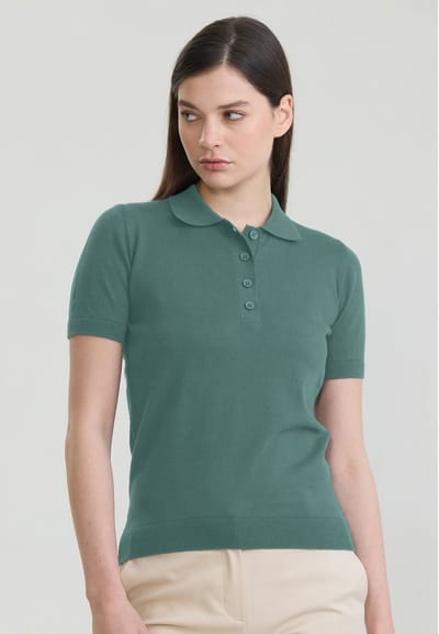 Felix Hardy Polo Shirt Korte Mouwen 100% Katoen Dames Groen - M