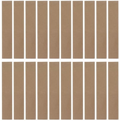 Dailygoods - 200 stuks papieren eetstokjes set bestekzak zakhouder hoes servies restauranthoes gebruiksvoorwerpen om mee te nemen afdekking lichtbruin