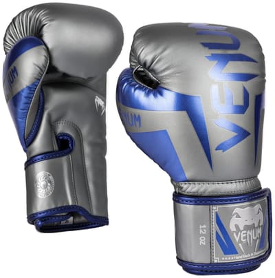 Venum Elite Bokshandschoenen Special Edition Grijs Blauw - 10 OZ