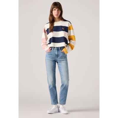 Levi's 724™ High-rise Straight Jeans Med Indigo Size: W27L32 | Straight Outlet | Dames | Blauw