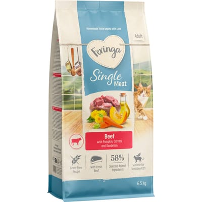 Feringa Adult Enkelvoudig Vlees Rundvlees (Klassiek Vlees Rundvlees) - Nieuw Receptuur 6,5 kg
