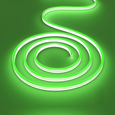 Neon LED Strip - Brinton Neo - 100 Meter - Lichtkleur Groen - Waterdicht IP65 - Directe Aansluiting op Netstroom - Werkt zonder Driver - SMD 2835