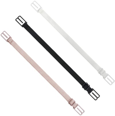 JHUBERS- Beha Bandjesclip 3 Stuks - Verstelbare Bandhouder 9-19 cm - Antislip Beha-Houder - Polyestervezel - Voor Racerback Tops & T-shirtjurk - Bh-bandhouder
