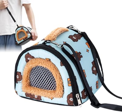 Dieren Draagtas - Reistas Kleine Dieren - Comfortabel Vervoer - Dubbele Thermische Verdediging - 20x20x5 cm - Blauw