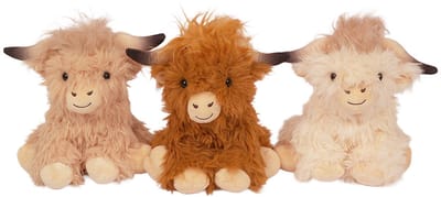 PIA Soft Toys - Pluche Knuffeldier - Schotse hooglander 3 ass. 25 cm