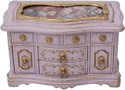 Sieradenkistje met muziek - Organizer box - Sieraden opbergen - Met ballerina - 22 x 12 x 14 cm