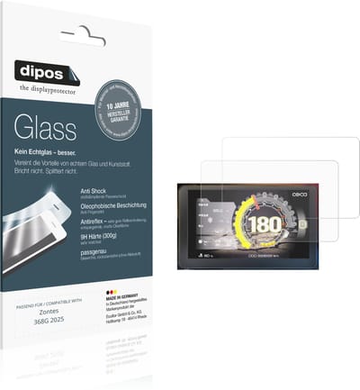 dipos – 2x Matte Pantserfolie geschikt voor Zontes 368G 2025 | 9H Screenprotector