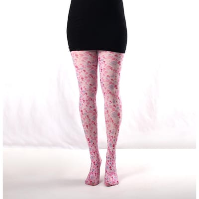 Nieuwe Retro Bedrukte Panty's Voor Vrouwen Liefdesbrief Lippen Hart Bedrukt Panty Kousen Vrouwen Mode Lente Herfst Elastisch Lange Sokken One Size gray