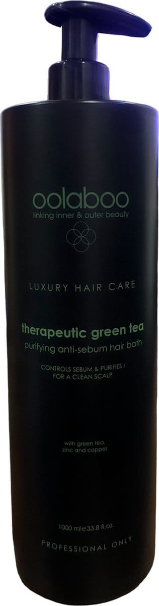 Oolaboo Therapeutic Green Tea Shampoo 1000ml anti sebum (anti vet)