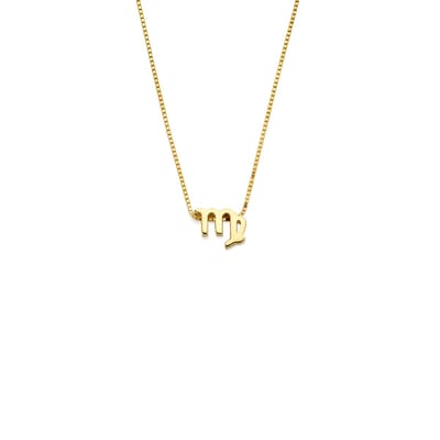 Isabel Bernard Étoiles d’Or Virgo 14 Carat Gold Venetian Necklace With Horoscope IB340183