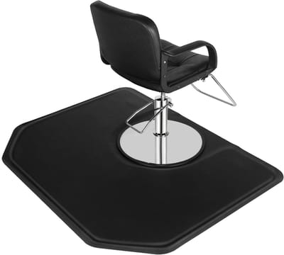 OmySalon 100 cm x 13 cm dikke salon anti-vermoeidheid mat voor haarstylist staand, kapper vloer mat met cirkel uitgesneden voor styling stoel, haar knippen kappers apparatuur