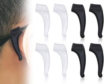 Dailygoods- Brillenpootdeksels Antislip - Siliconen Haken - Duurzaam - Zacht - 4 Paar - Geschikt voor Dagelijks Gebruik - Brillenhoes