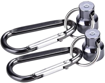 Dailygoods- Magneetgesp Krachtige Magneten - Ophanghouder - Clip - Lanyard - Visaccessoires - Roestvrij Staal - Vishouder