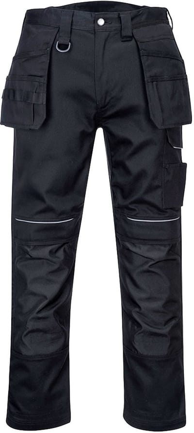 Portwest PW3 Katoenen Worker Holters broek PW347 - Zwart - 30