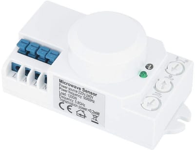 Allecto - Magnetron Sensor Lichtschakelaar - Bewegingssensor - Efficiënt energiebeheer - 5.8GHz - Automatische verlichting - Geschikt voor plafondi...